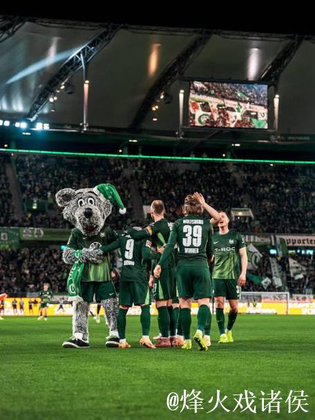 沃尔夫斯堡3-1击败柏林联合，马耶尔破门，阿穆拉贡献助攻